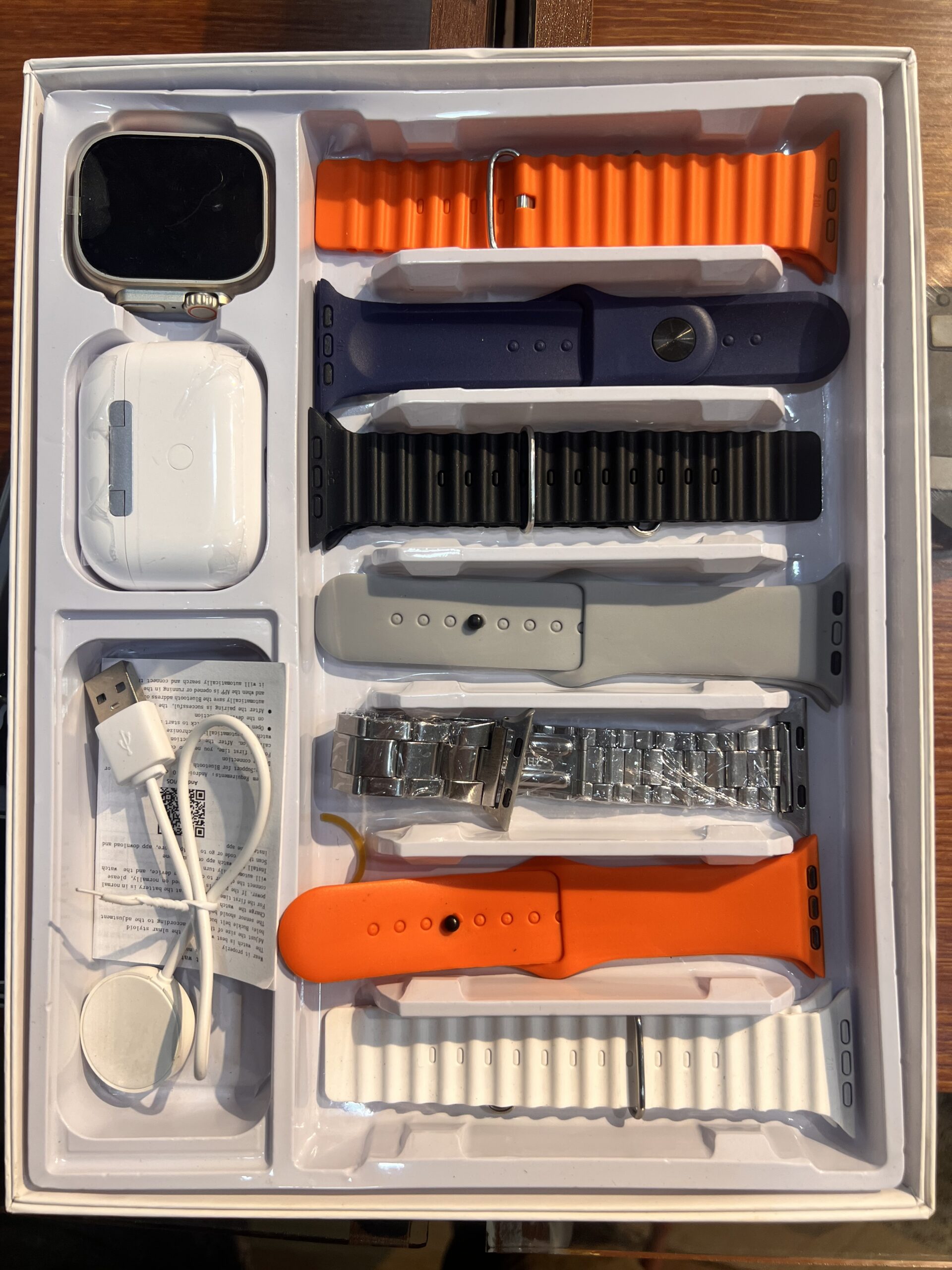 Montre android ultra + airpods pro